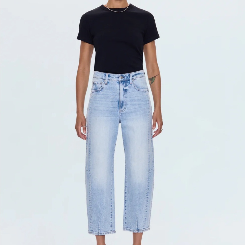 Pistola Eli High Rise Barrel Jean - Sun Kissed